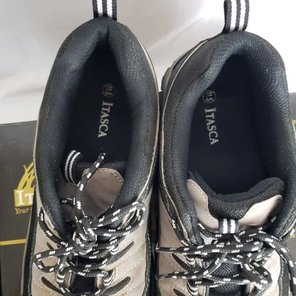 Worn 1x. Itasca Slate Lo‎ Hiking Walking Shoe  #451050 Mens Sz 11.5 Gray Black